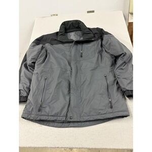 L.L.Bean Jacket Mens XL Gray Insulated Winter Parka Full Zip Pockets Warm